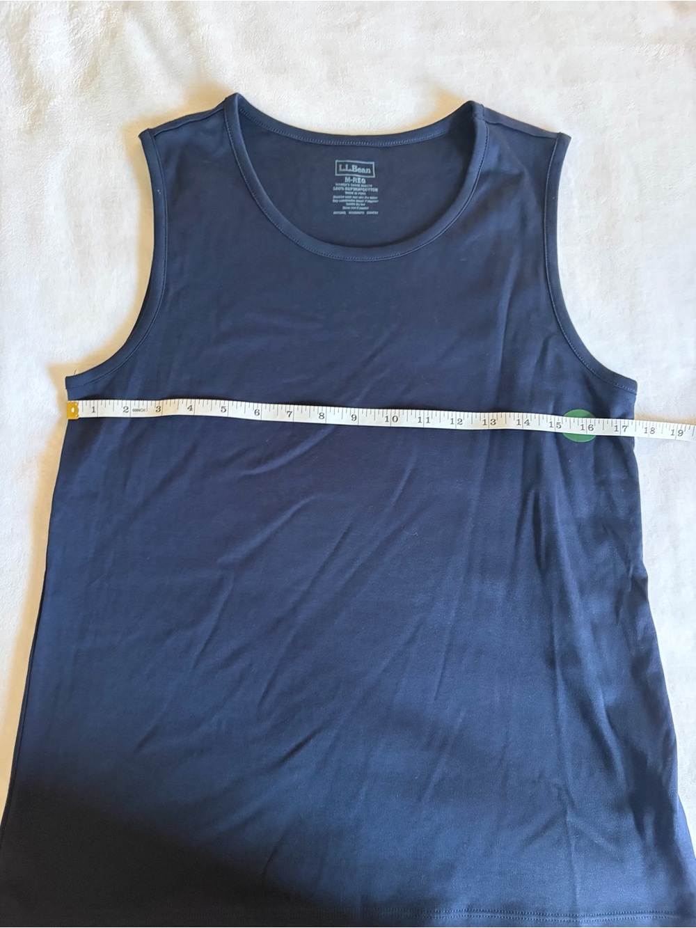 L.L. Bean Dark Navy Classic Scoop Tank - Picture 2 of 6